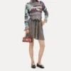 Broken Fair Isle Cropped Top