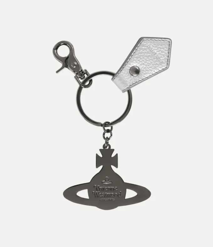 Hammered Orb Keyring