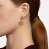 Mini Bas Relief Drop Earrings