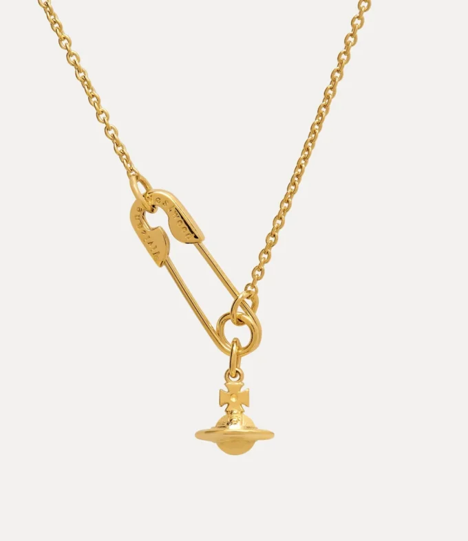 Safety Pin Pendant Necklace