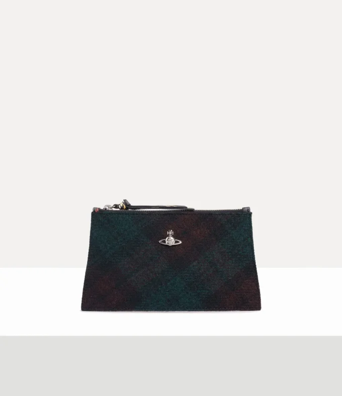 Small Flat Zip Clutch