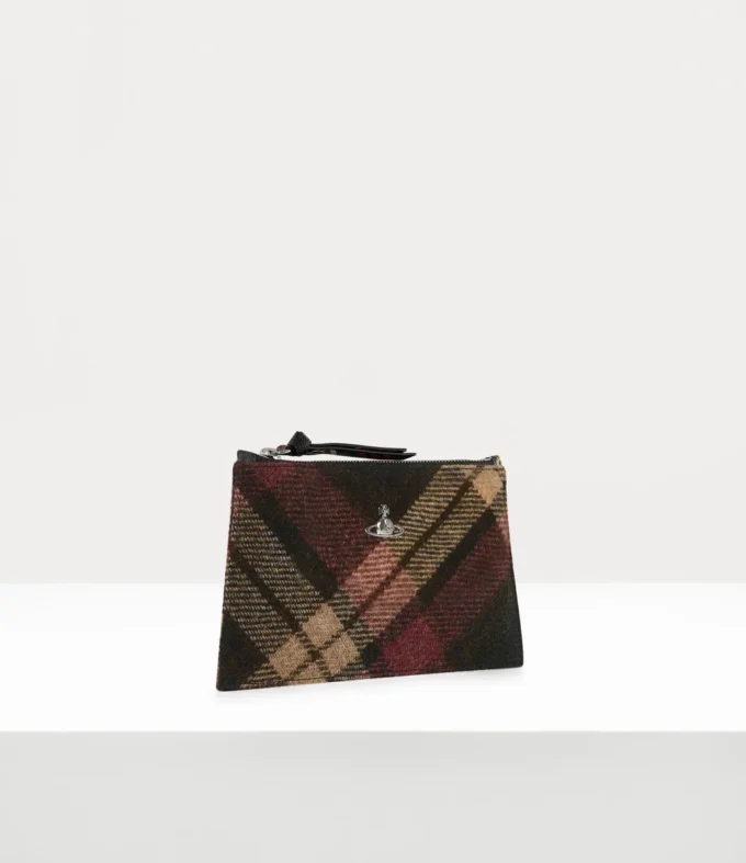Small Flat Zip Clutch